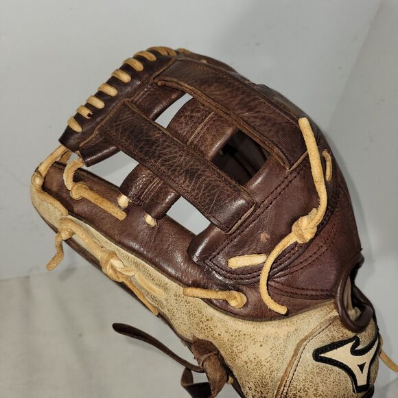 Mizuno Glove Baseball Brown Leather Softball Left Handed 12.5" Model GFN 1250B3 - Picture 9 of 14